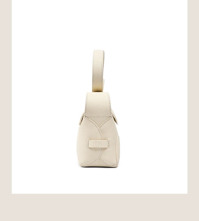 Alt view image 3 of 5 - Genuine Leather Womens Hobo Purse Roomy Casual Shoulder Bags White