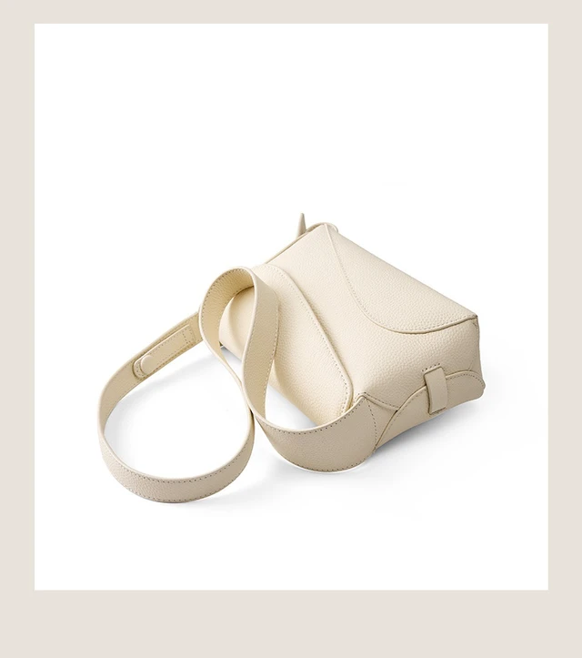 Alt view image 4 of 5 - Genuine Leather Womens Hobo Purse Roomy Casual Shoulder Bags White