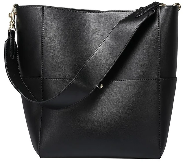 Main image of Women Genuine Leather Designer Tote Bags Purses And Handbags Black