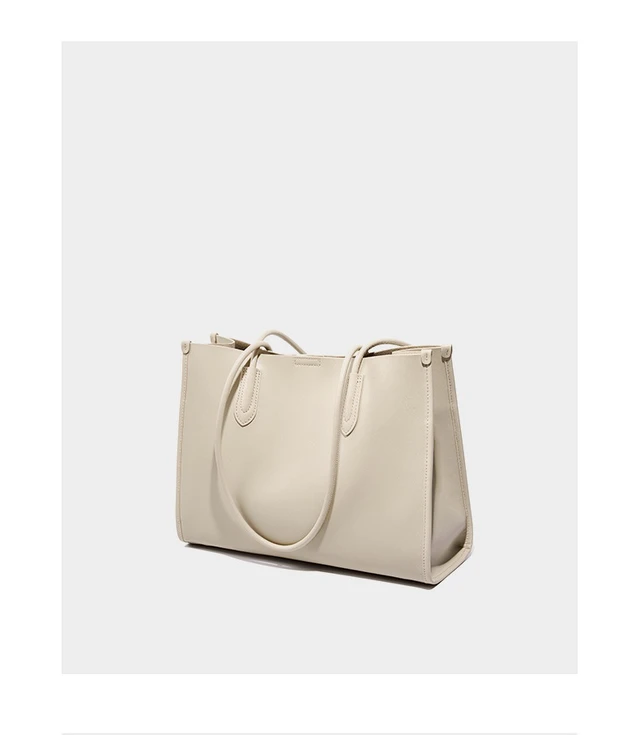 Alt view image 3 of 3 - Genuine Leather Women's Shoulder Handbags Grey