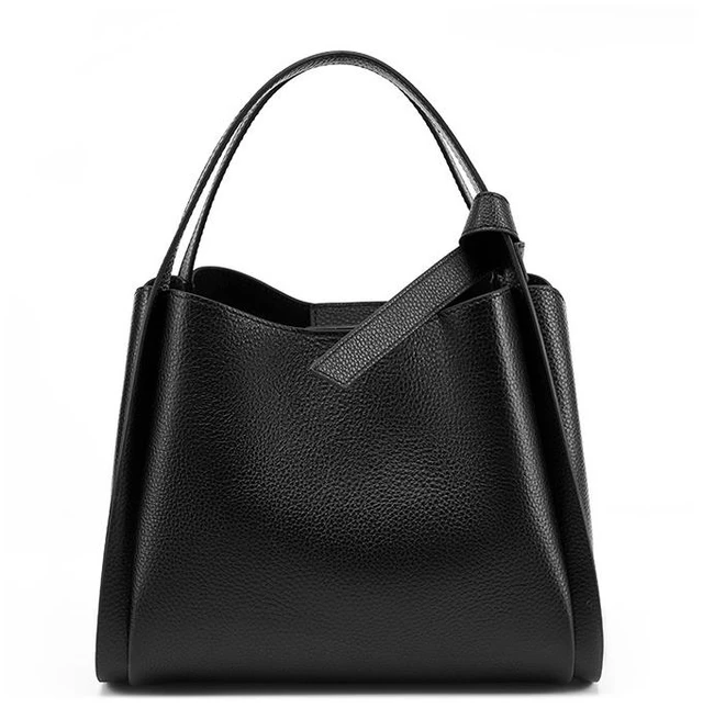 Main image of Genuine Leather Women Hobo Bags Shoulder Purses and Handbags Black