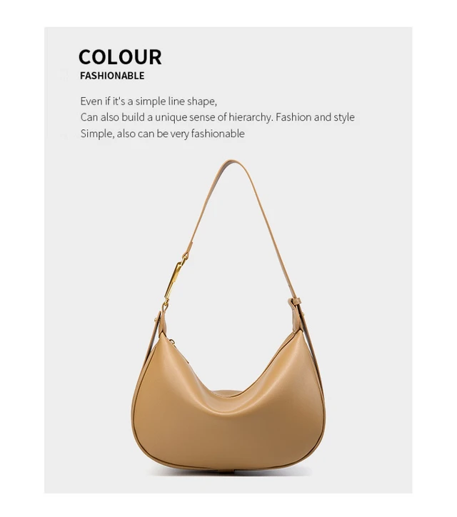 Alt view image 2 of 3 - Genuine Leather Women's Crossbody Purse Handbag Bronze