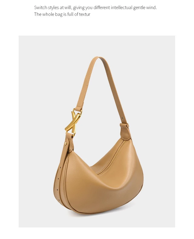 Alt view image 3 of 3 - Genuine Leather Women's Crossbody Purse Handbag Bronze