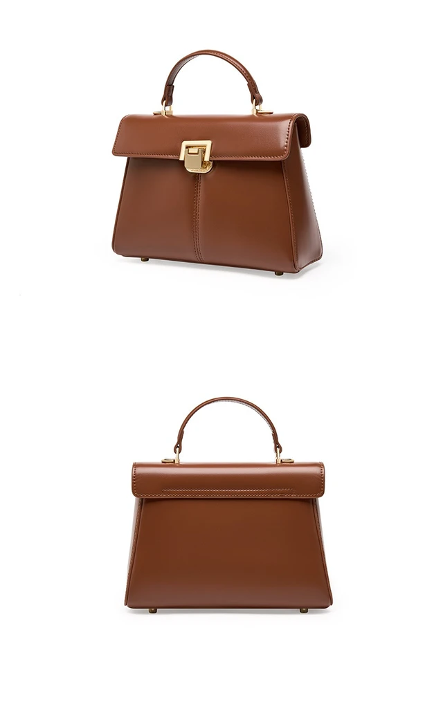 Alt view image 2 of 2 - Genuine Leather Women Tote Bag Brown