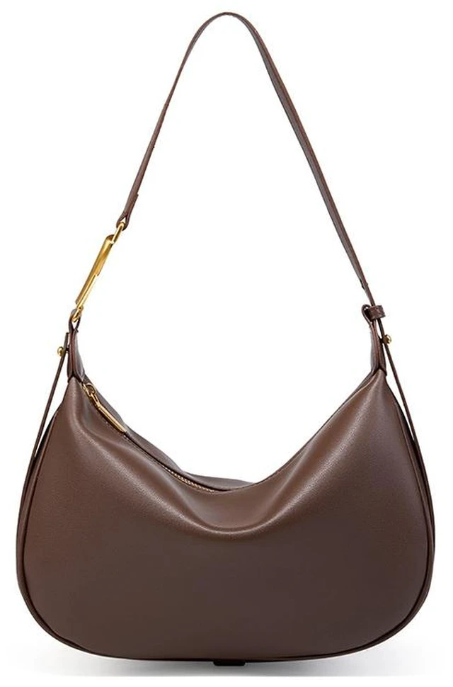 Main image of Genuine Leather Women's Crossbody Purse Handbag Brown