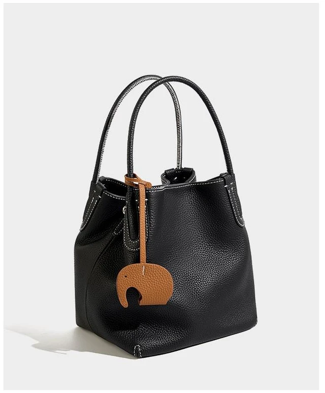 Alt view image 4 of 4 - Genuine Leather Purses and Handbags for Women Crossbody Stachel Shoulder Bags Black