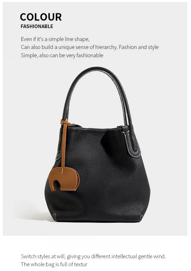 Alt view image 2 of 4 - Genuine Leather Purses and Handbags for Women Crossbody Stachel Shoulder Bags Black