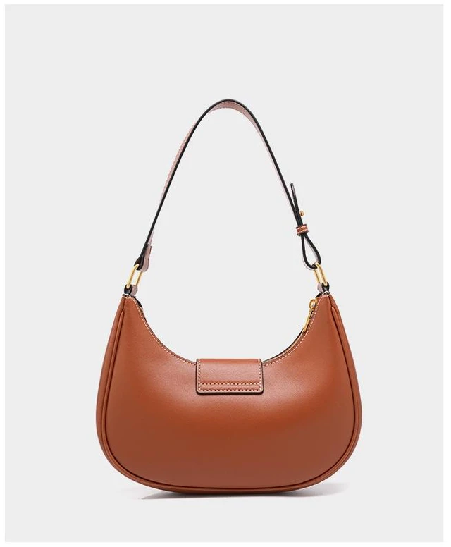 Alt view image 2 of 4 - Women Genuine Leather Shoulder Bags Classic Crossbody Purses for Lady Handbag Brown