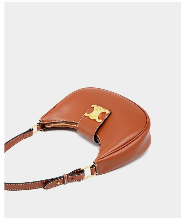 Alt view image 3 of 4 - Women Genuine Leather Shoulder Bags Classic Crossbody Purses for Lady Handbag Brown