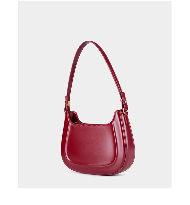 Alt view image 3 of 3 - Genuine Leather Women Purses and Ladies Handbags Red