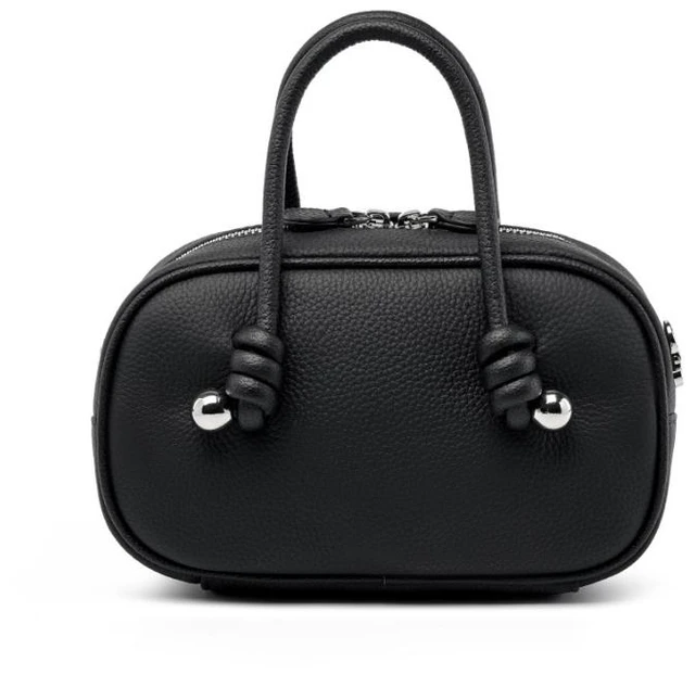 Main image of Genuine Leather Women Handbag Purse Top Handle Shoulder Crossbody Bag Black