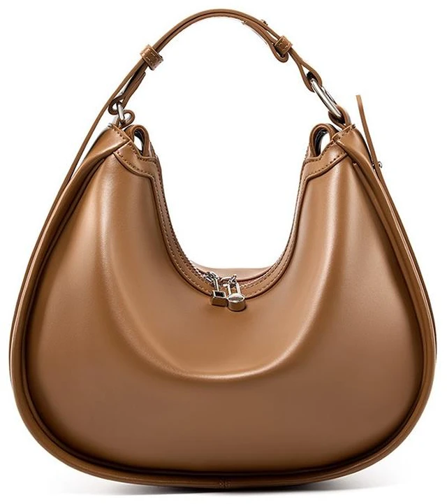 Main image of Genuine Leather Fashion Women's Handbag Brown
