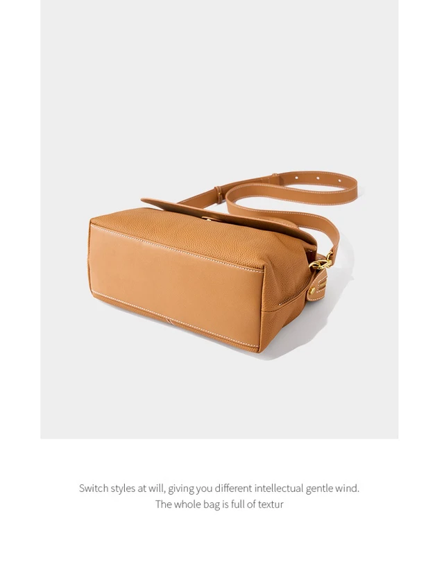 Alt view image 2 of 6 - Women Genuine Leather Shoulder Bags Classic Crossbody Purses Brown