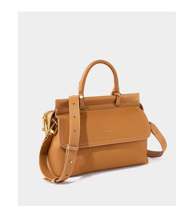 Alt view image 3 of 6 - Women Genuine Leather Shoulder Bags Classic Crossbody Purses Brown