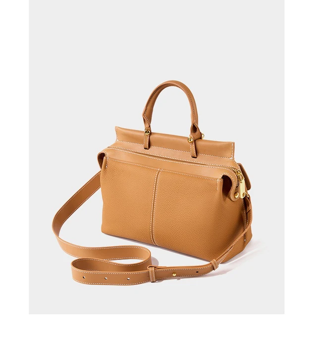 Alt view image 4 of 6 - Women Genuine Leather Shoulder Bags Classic Crossbody Purses Brown