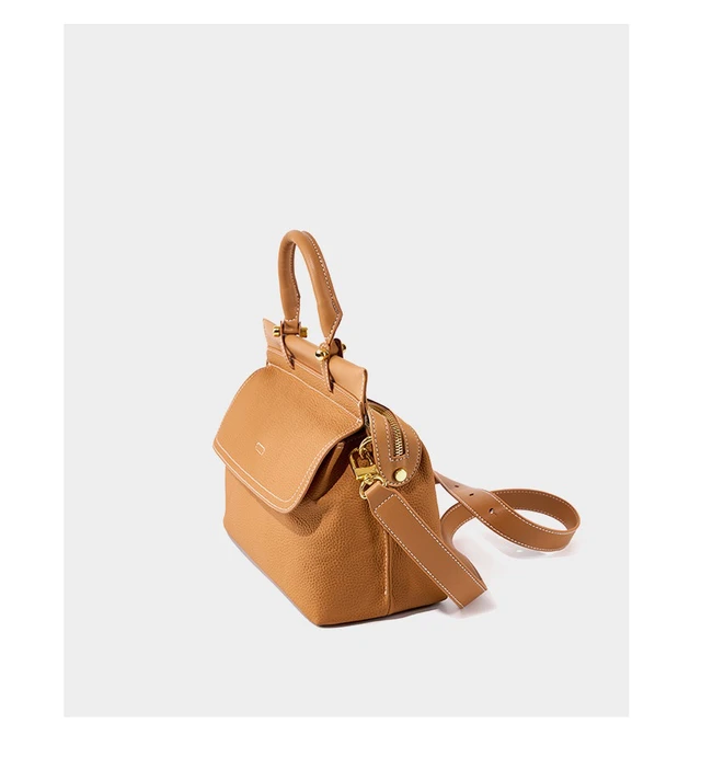 Alt view image 6 of 6 - Women Genuine Leather Shoulder Bags Classic Crossbody Purses Brown