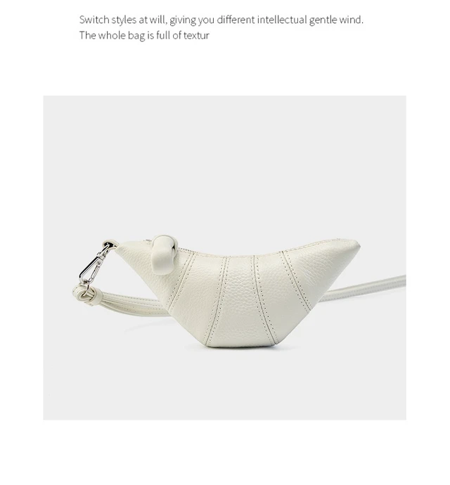 Alt view image 3 of 3 - Genuine Leather Shoulder Bag for Women Purses and Handbags White