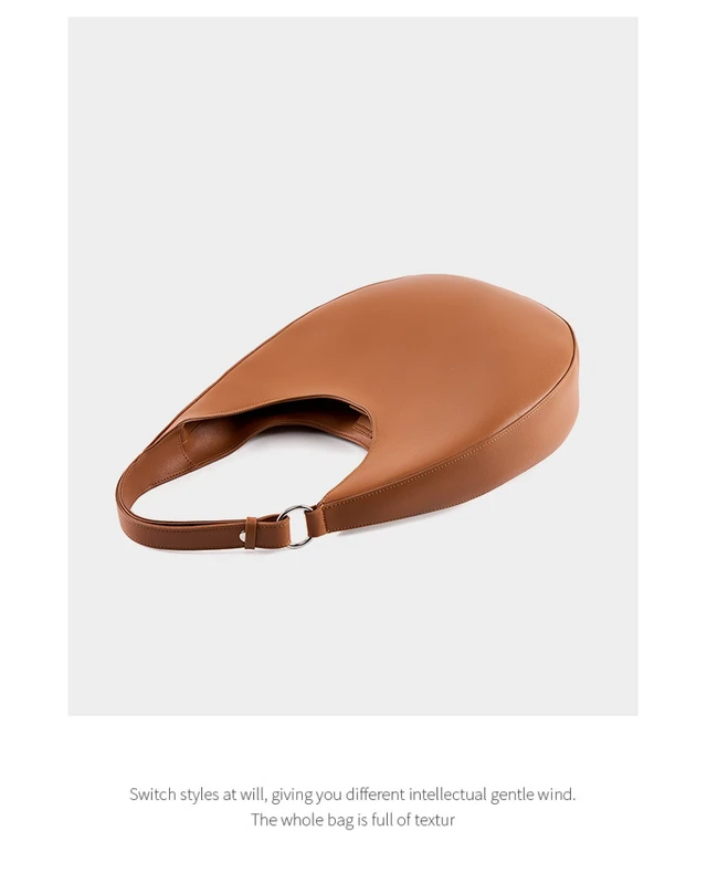 Alt view image 4 of 4 - Women Tote Bag Handbags Genuine Leather Fashion Hobo Shoulder Bags Brown