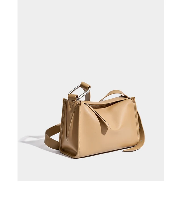 Alt view image 2 of 5 - Women Tote Bag Retro Genuine Leather Crossbody Bag Bronze