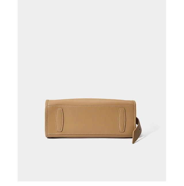 Alt view image 4 of 5 - Women Tote Bag Retro Genuine Leather Crossbody Bag Bronze