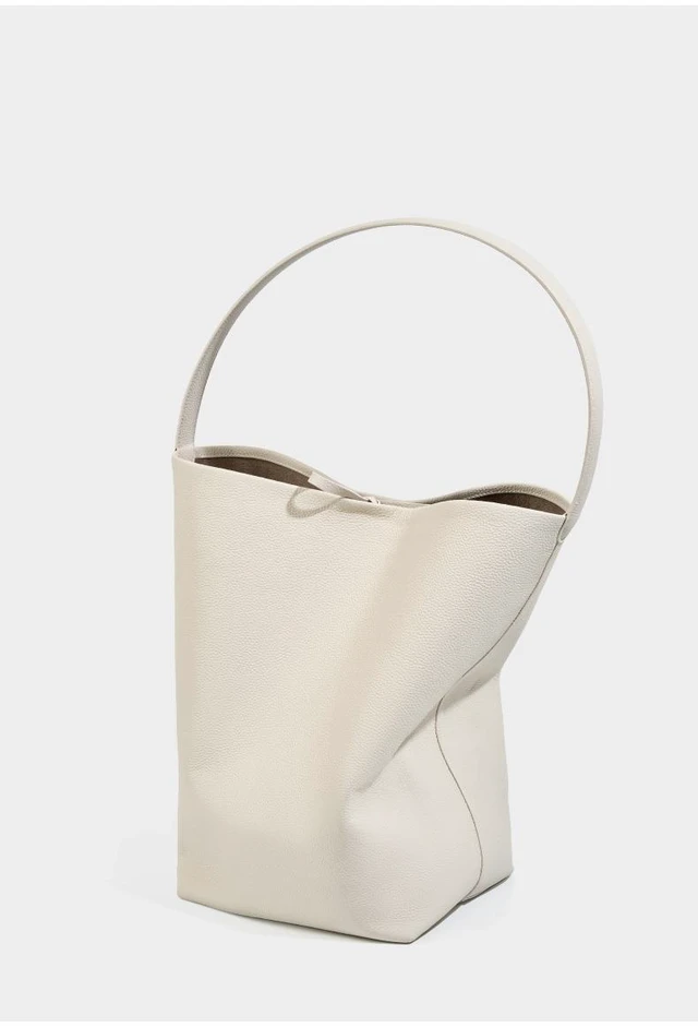 Alt view image 3 of 3 - Genuine Leather Women Shoulder Bags Large Capacity Handbags White