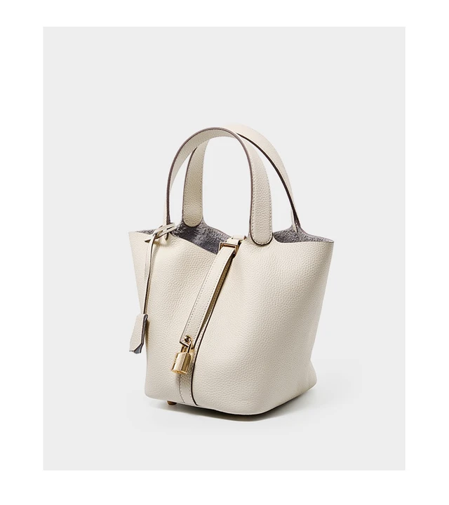 Alt view image 2 of 4 - Women Genuine Leather Handbag Shoulder Purse Satchel Tote Crossbody Bag White