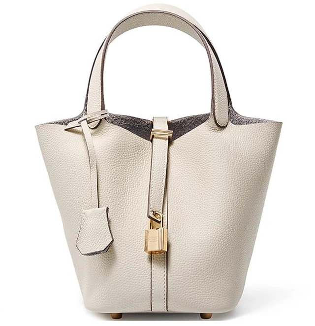 Main image of Women Genuine Leather Handbag Shoulder Purse Satchel Tote Crossbody Bag White