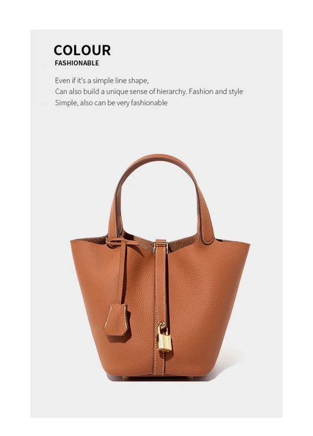 Alt view image 2 of 3 - Women Genuine Leather Handbag Shoulder Purse Satchel Tote Crossbody Bag Brown