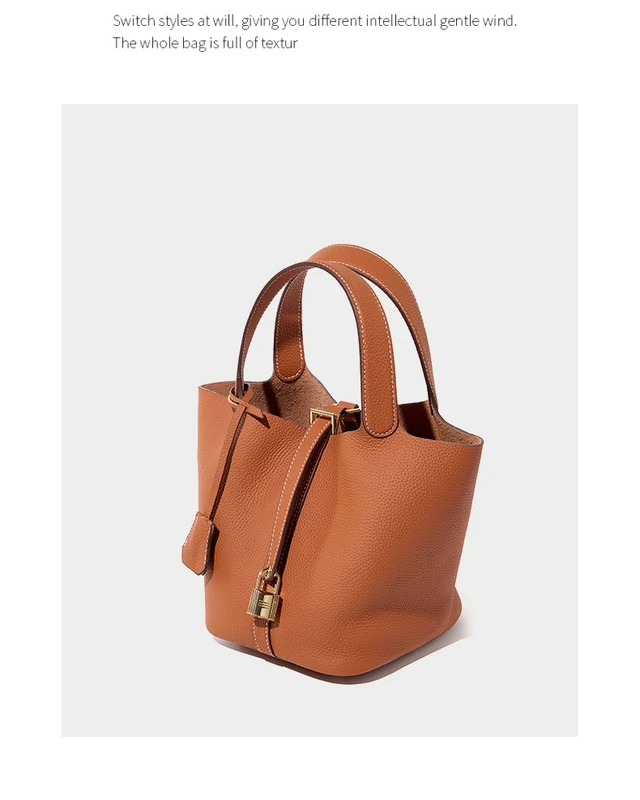Alt view image 3 of 3 - Women Genuine Leather Handbag Shoulder Purse Satchel Tote Crossbody Bag Brown