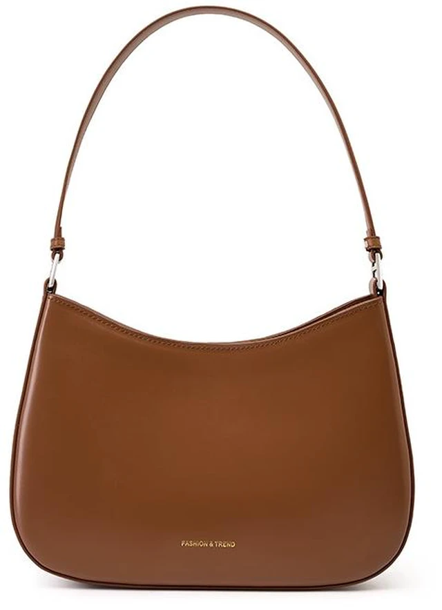 Main image of Real Leather Crossbody Handbags Purses Sling Crossover Shoulder Bag Brown