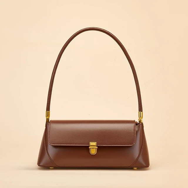 Main image of Genuine Leather Women Tote Bag Handbags Brown