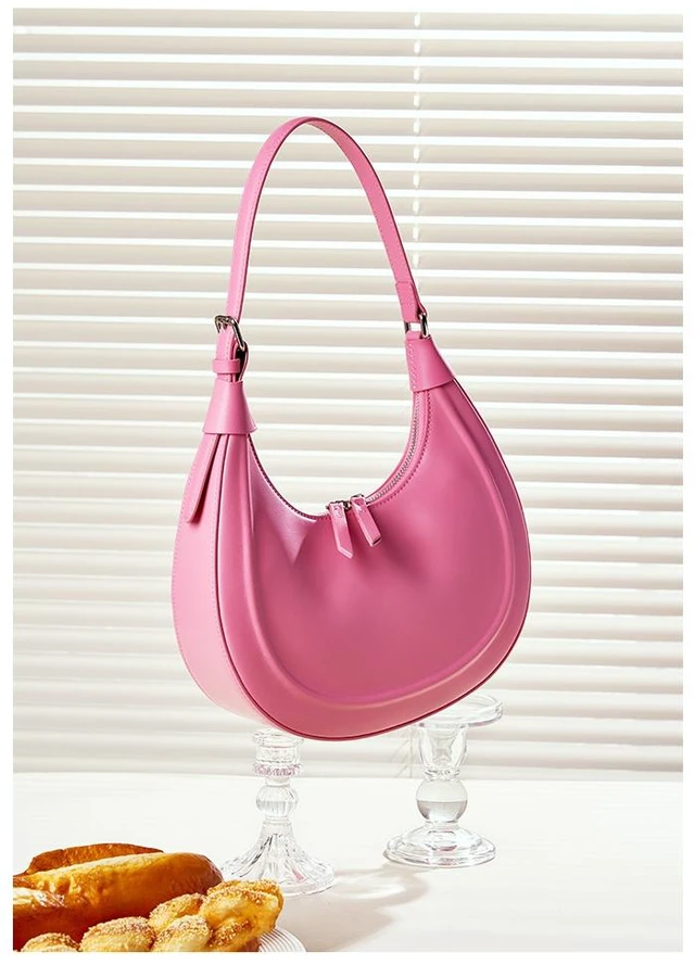 Alt view image 2 of 2 - Genuine Leather Women Tote Bag Soft Handbags Vintage Shoulder Purses Pink