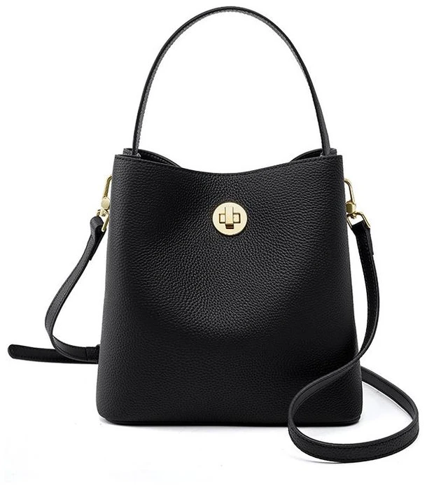 Main image of Genuine leather Women's Shoulder Bag Crossbody Bag Black
