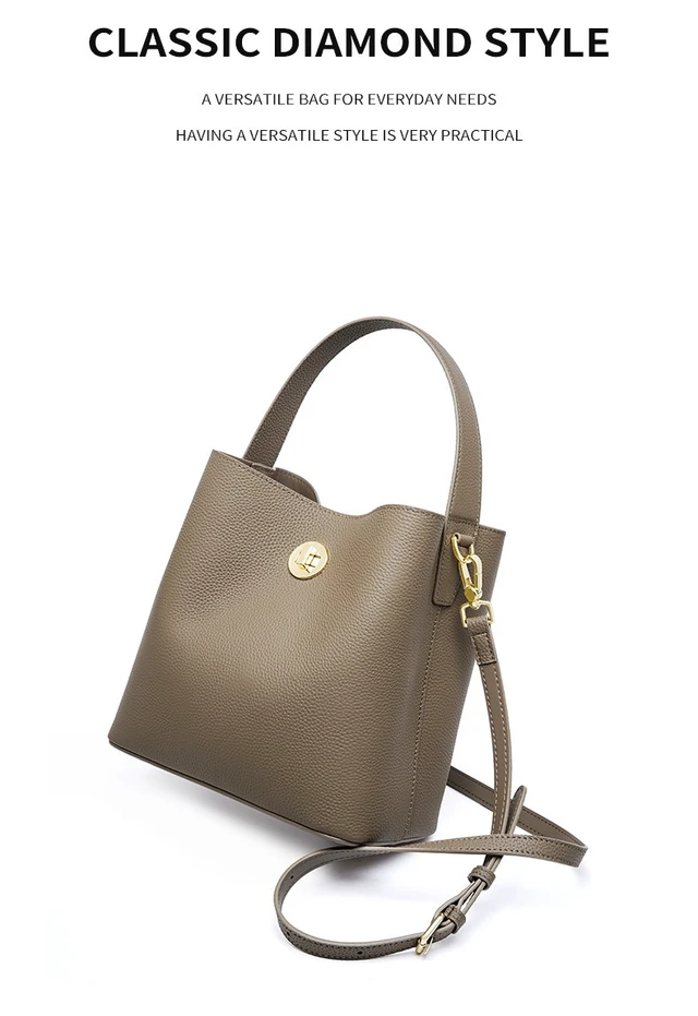 Alt view image 2 of 4 - Genuine leather Women's Shoulder Bag Crossbody Bag Brown