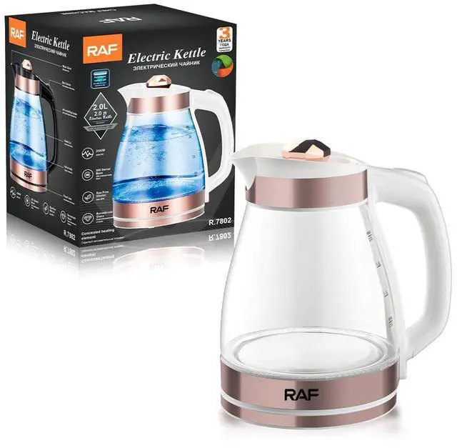Alt view image 3 of 4 - 3L Transparent Glass Electric Kettle Large Capacity, Multifunctional, with Overheat Protection