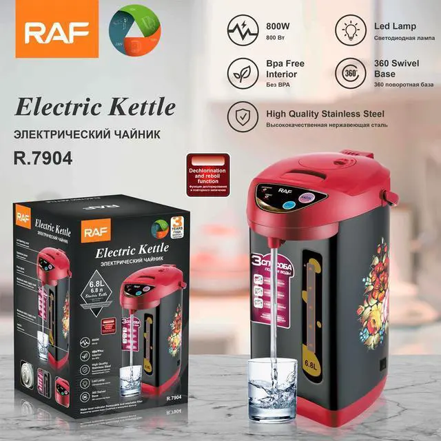 Alt view image 3 of 5 - 6.8L Stainless Steel Electric Hot Water Dispenser / Household Electric Kettle