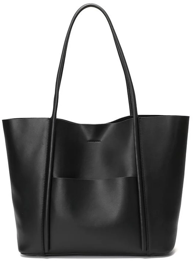 Main image of Genuine Leather Women Crossbody Bag Black