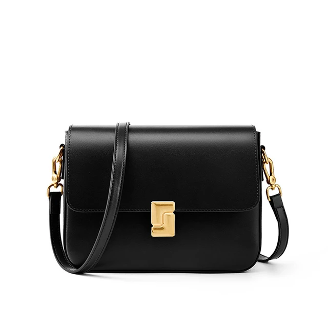 Alt view image 2 of 2 - Genuine Leather Shoulder Bag Top-handle Handbag Ladies Purses Black