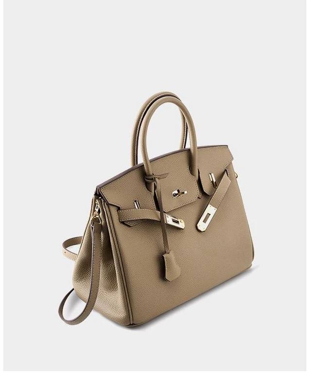 Main image of Genuine Leather Womens Crossbody Handbags and Purses Grey