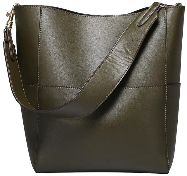 Alt view image 2 of 2 - Women Genuine Leather Designer Tote Bags Purses And Handbags Green