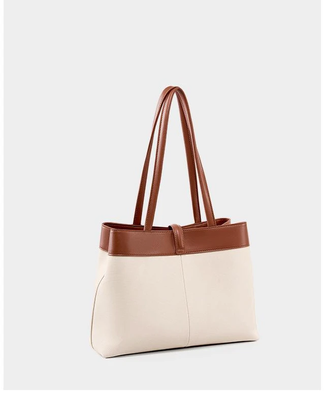 Main image of Genuine Leather Women Tote Bags Brown