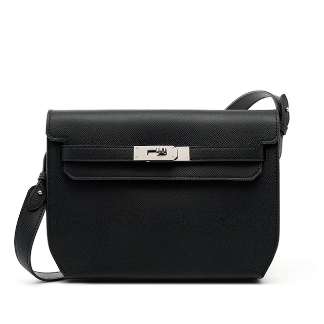 Alt view image 2 of 2 - Genuine Leather Ladies Shoulder Totes Bag Crossbody Bags Black