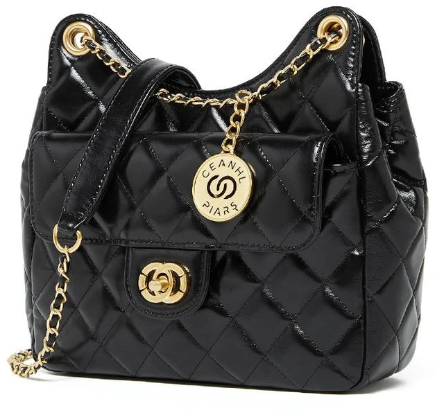 Main image of Genuine Leather Women Handbag and Purse Black