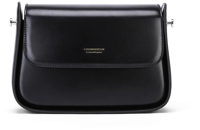 Alt view image 2 of 2 - Genuine Leather Women Vintage Handbags Shoulder Bag Black