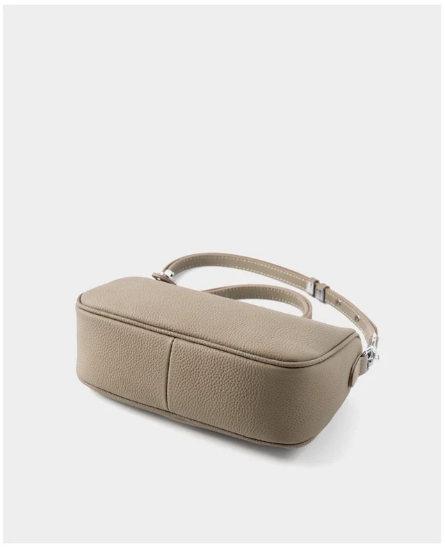 Main image of Genuine Leather Women Swinger Fashion Shoulder Cross Bag Grey