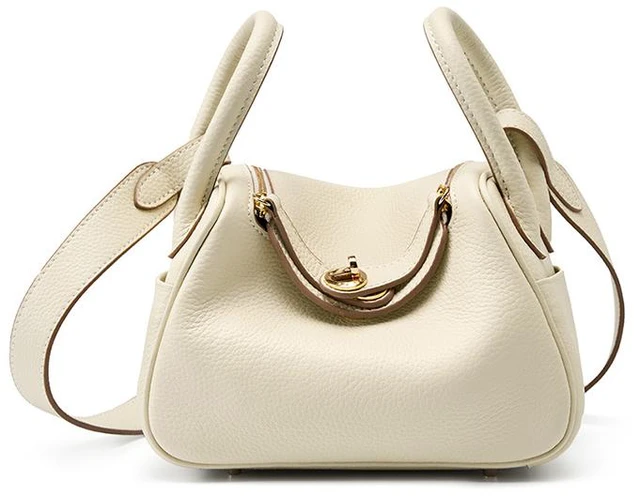 Main image of Genuine Leather Women Retro Classic Clutch Hobo Tote Purse and Handbag Cute Crossbody Bags White