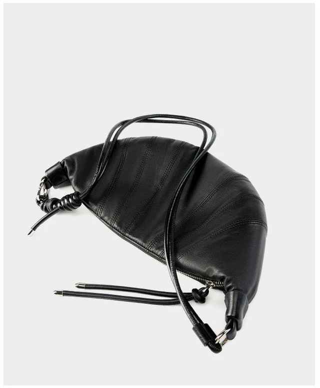 Main image of Genuine Leather Women Shoulder Crossbody Bag Black