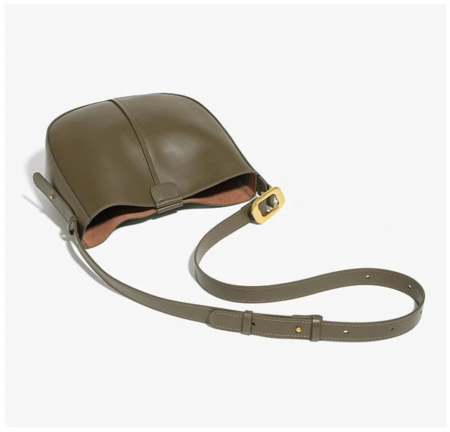 Alt view image 2 of 3 - Womens Hobo Genuine Leather Shoulder Bag Top-handle Handbag Ladies Purses Grey