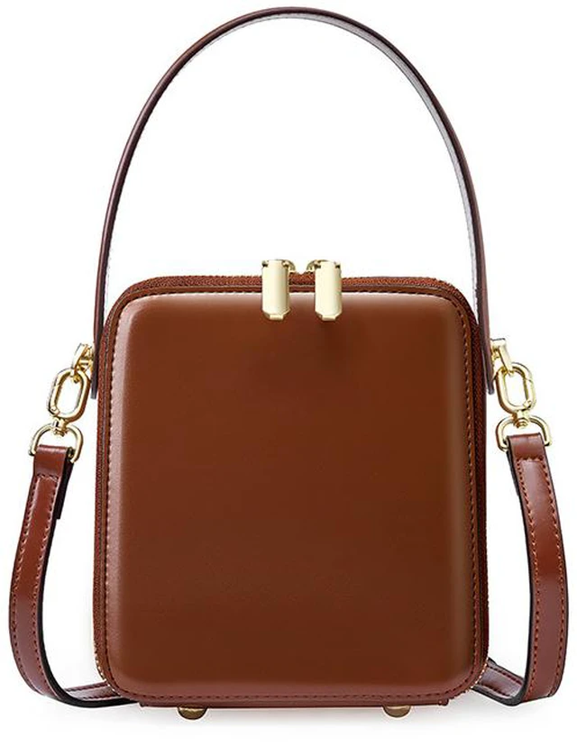 Main image of Women Handbag Genuine Leather Shoulder Bags Brown
