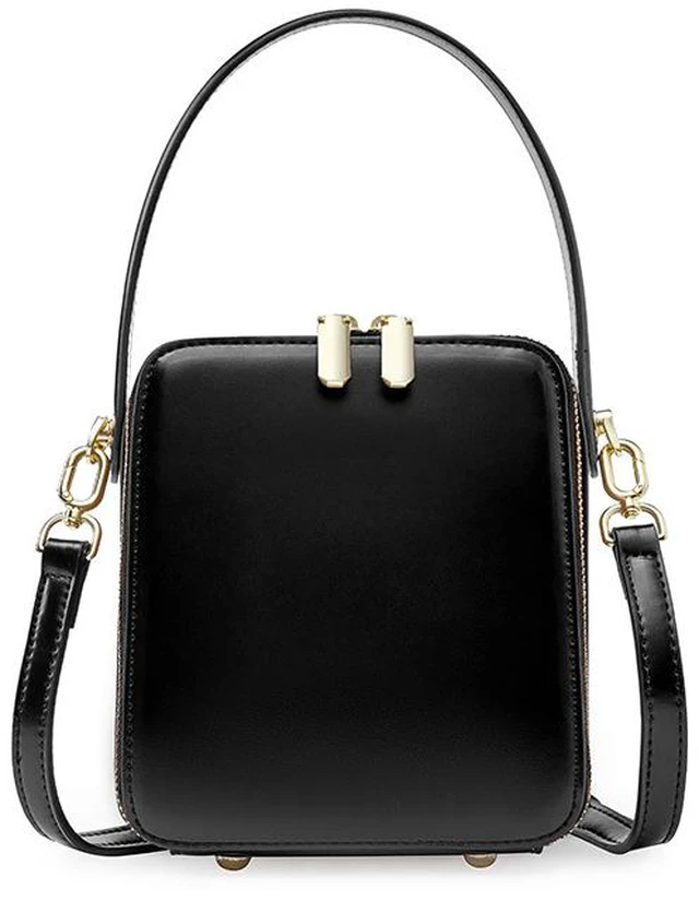 Main image of Women Handbag Genuine Leather Shoulder Bags Black